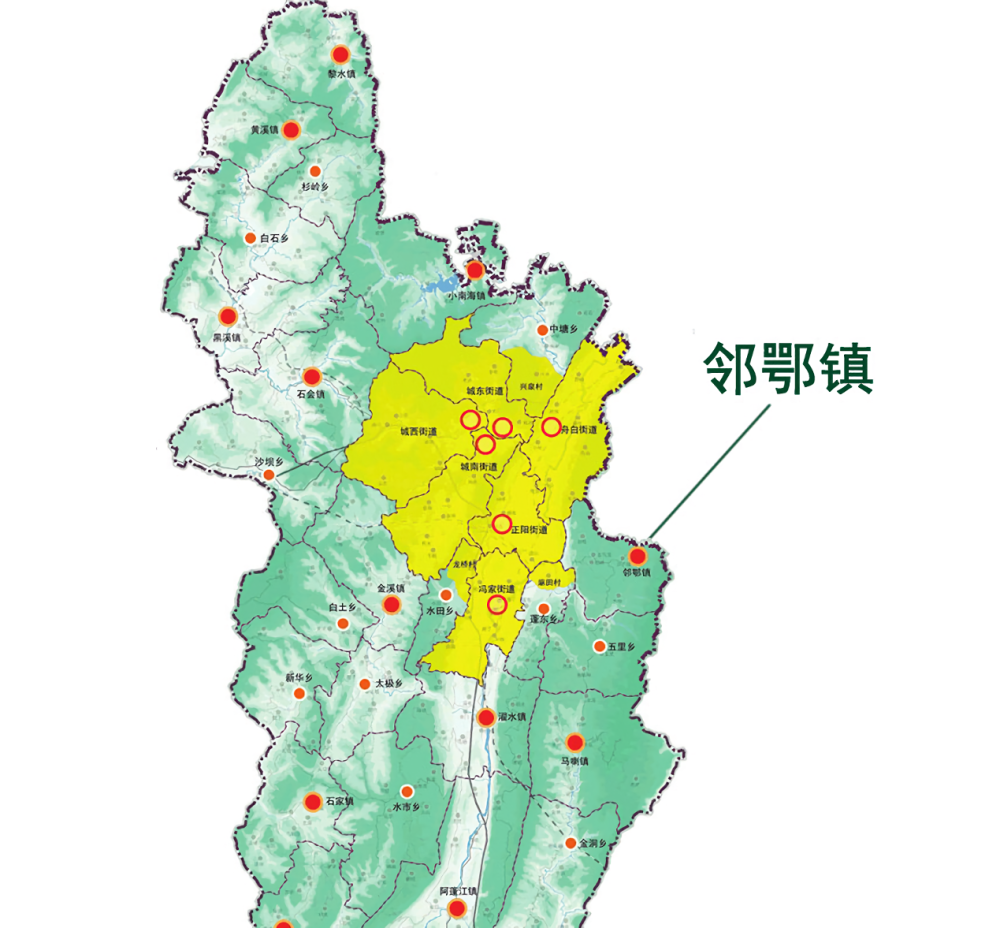 重庆黔江区这个镇,因毗邻湖北省,镇名中就带有湖北简称