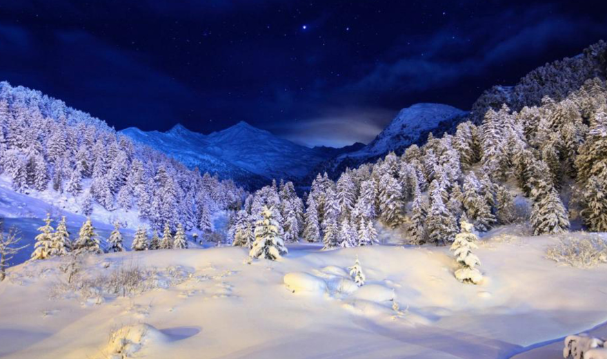唯美冬日雪景壁纸,瑞雪兆丰年,一起来欣赏一下吧