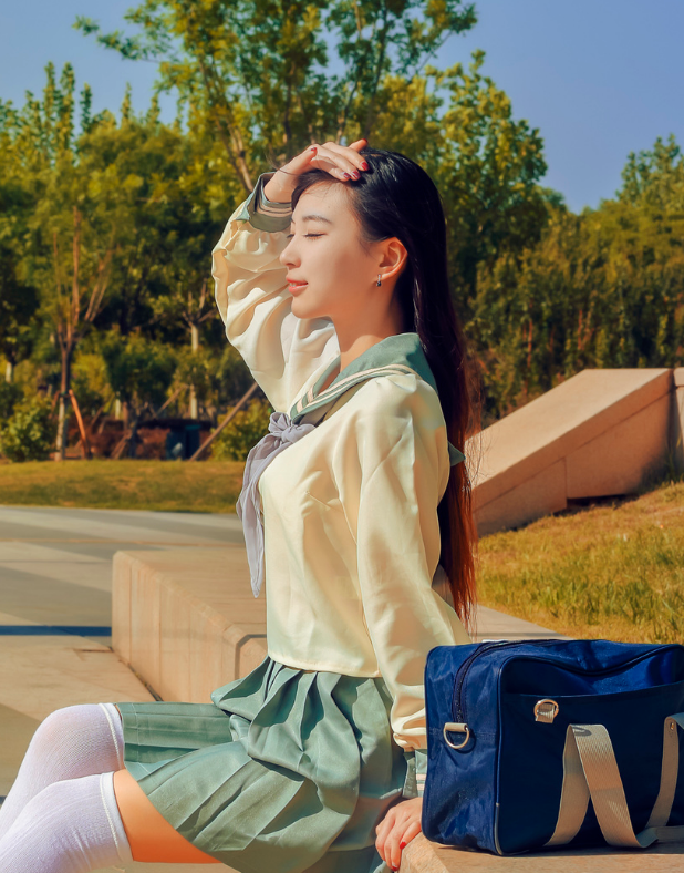 甜美可爱的小姐姐高清壁纸.