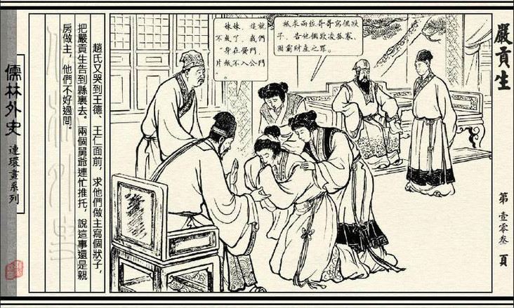 儒林外史,严贡生,严监生,赵姨娘