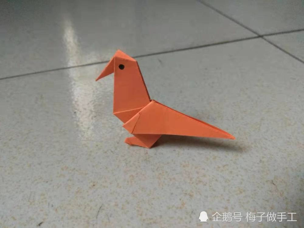 儿童手工折纸:小鸟怎么折简单又好看?有站立的还有飞翔的