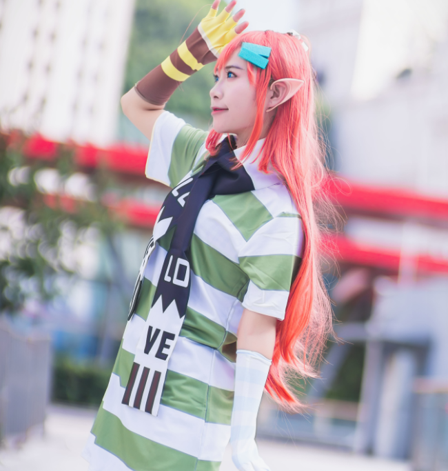 《凹凸世界》艾比cosplay:日常耍呆卖萌的呆毛姐姐,感觉好可爱哦