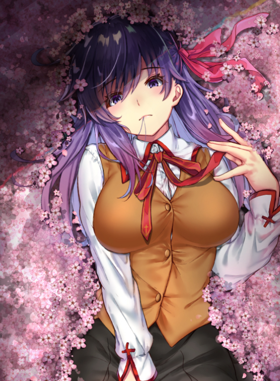 《fate》系列黑化间桐樱,高清动漫壁纸鉴赏,性格阴暗沉闷的少女