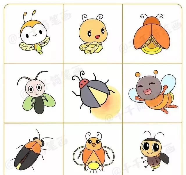 100种常见小动物简笔画素材大全,简单实用,快为孩子收藏吧