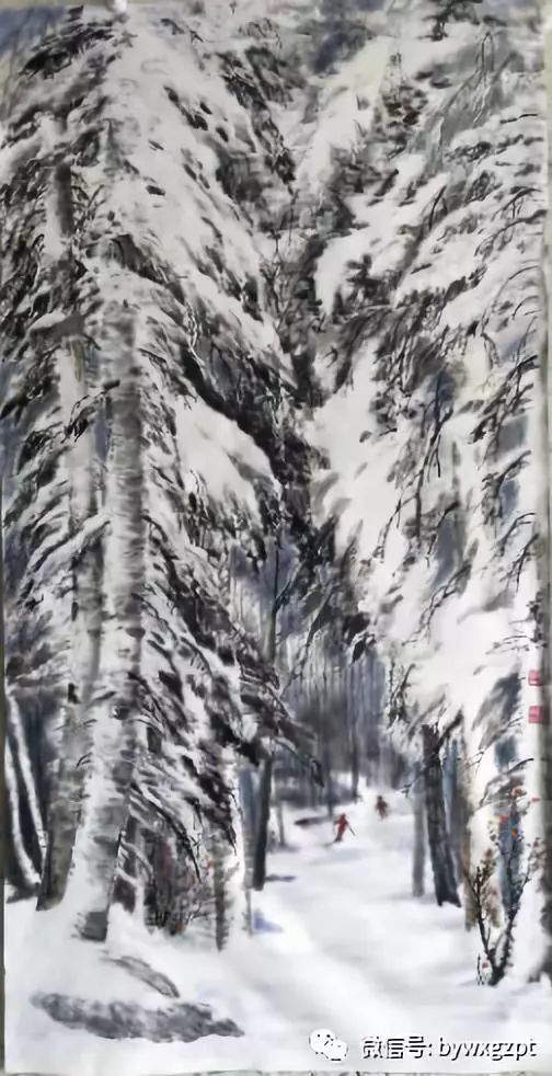辛万忠,冰雪,冰雪山水画,哈尔滨