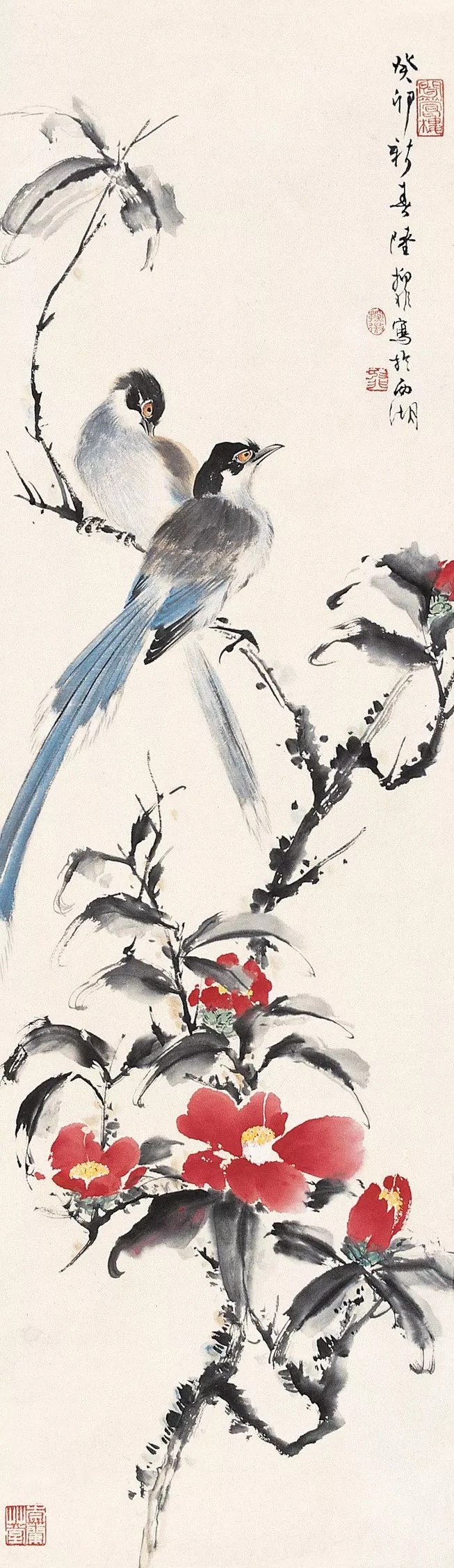 陆抑非高清花鸟画80幅
