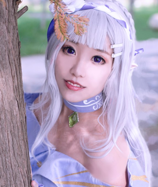 艾米莉亚,cosplay,精灵,菜月昴,少女,银发