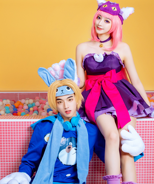 cosplay《王者荣耀》大乔孙策,唯美迷人情侣风,令人羡慕