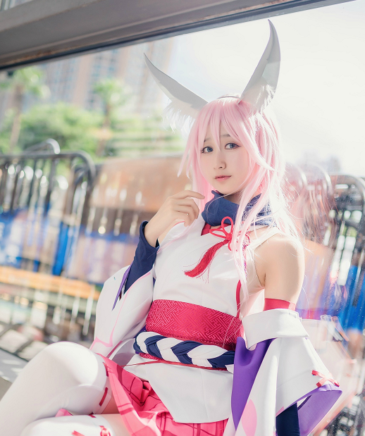cosplay《崩坏三》八重樱,甜美十足的小姐姐