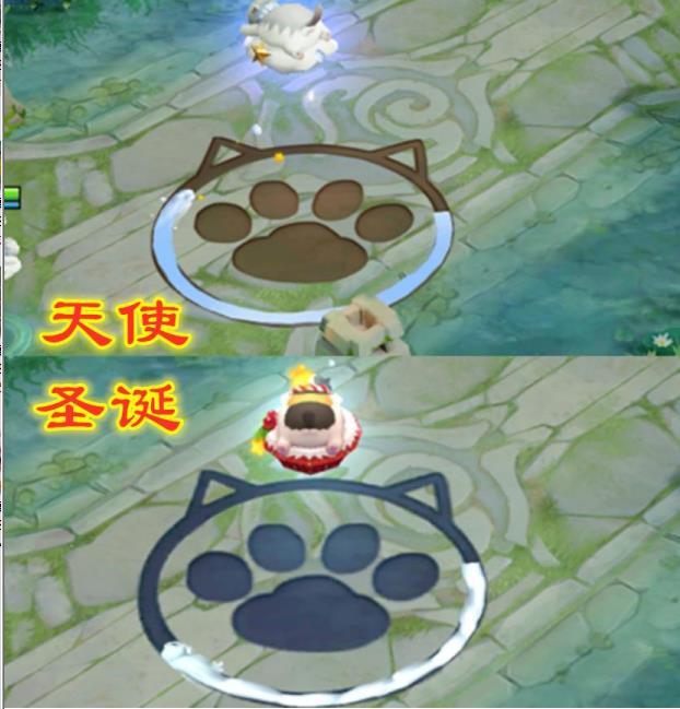 大乔星元对比,云朵天使vs圣诞特效,同样是氪金差距咋那么大?