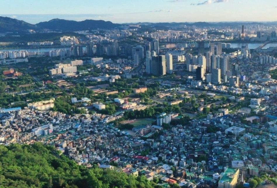 首尔市,韩国第一大城市,韩国首都首尔,首尔城市风景,首尔南山公园