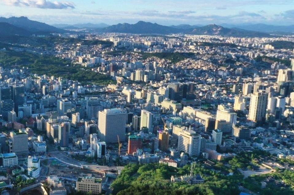 首尔市,韩国第一大城市,韩国首都首尔,首尔城市风景,首尔南山公园