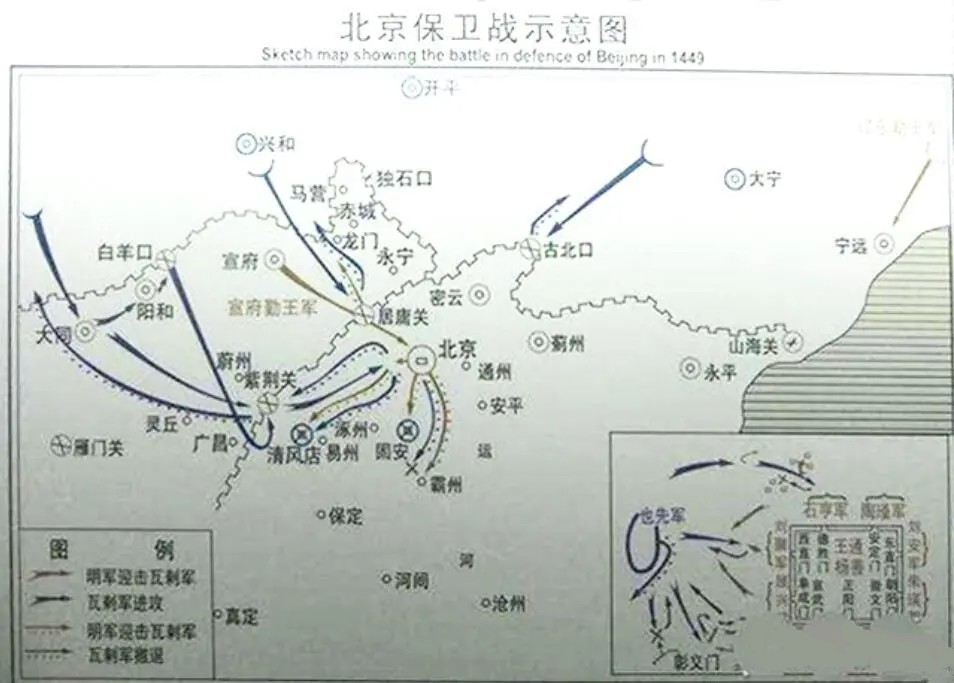 "土木堡之变"明英宗被俘,也先为何没能趁机攻入京城恢复大元?