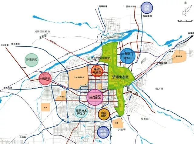 在全运会的助力下, 主办区域——浐灞俨然成为西安新崛起的城市中心.