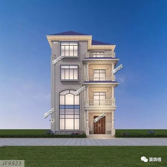 基地小不用愁,面宽9米的别墅,气质超群