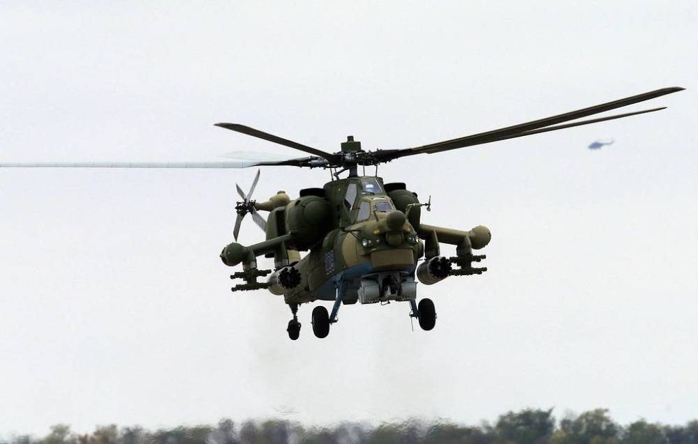 俄军,米-28,武装直升机,坠毁