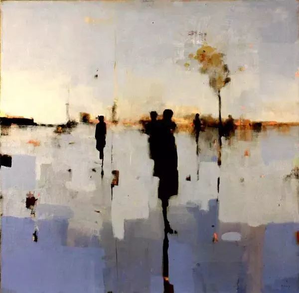孤独,绘画,油画