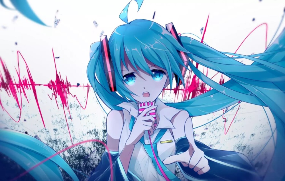 异次元少女初音未来高清壁纸,画风甜美又治愈
