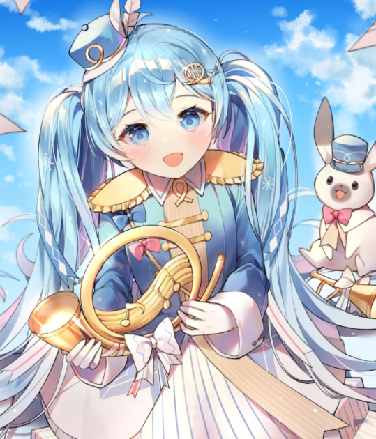 异次元少女初音未来同人美图,画风甜美又治愈