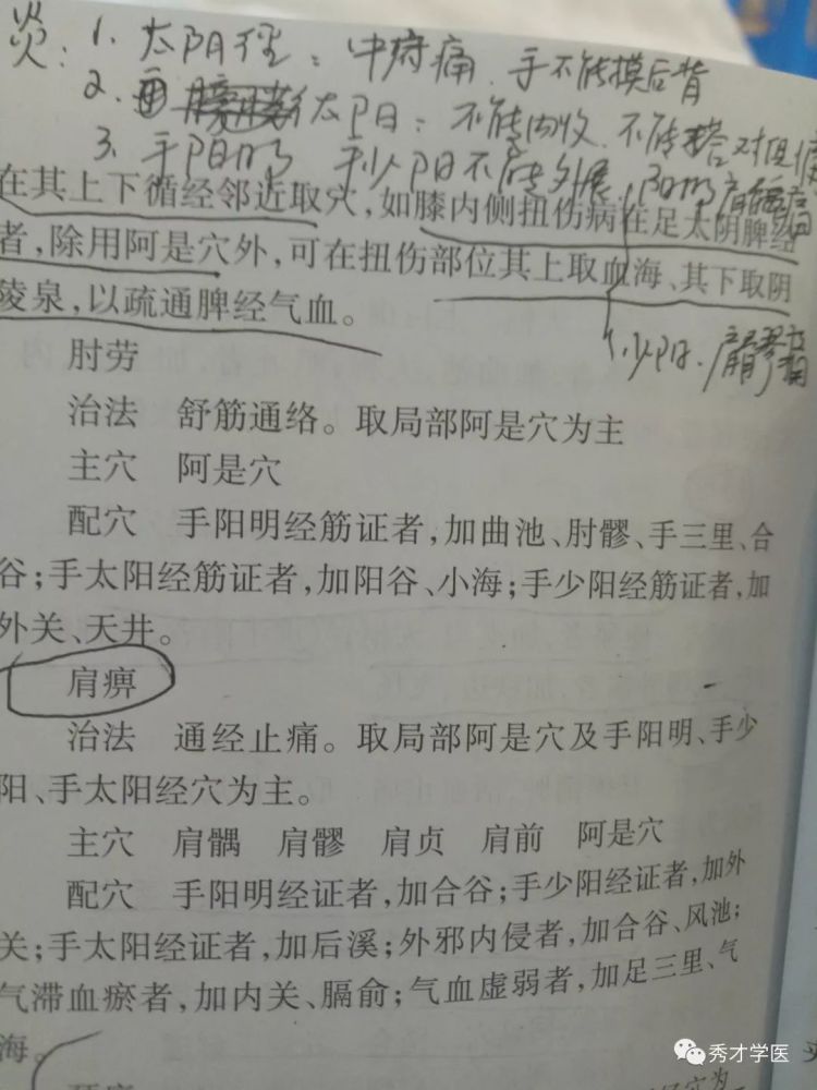 倪海厦肩周炎的六经辩证与成都中医药大学的异同