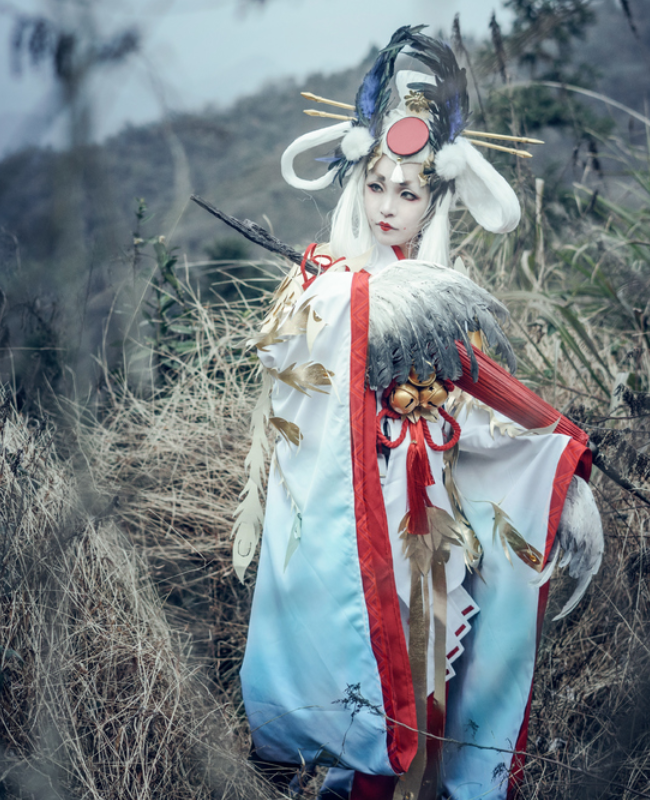 阴阳师:姑获鸟cosplay,气场十足的小姐姐,魅力十足