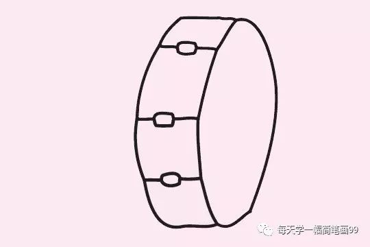 每天学一幅简笔画-各种大鼓简笔画步骤图片大全