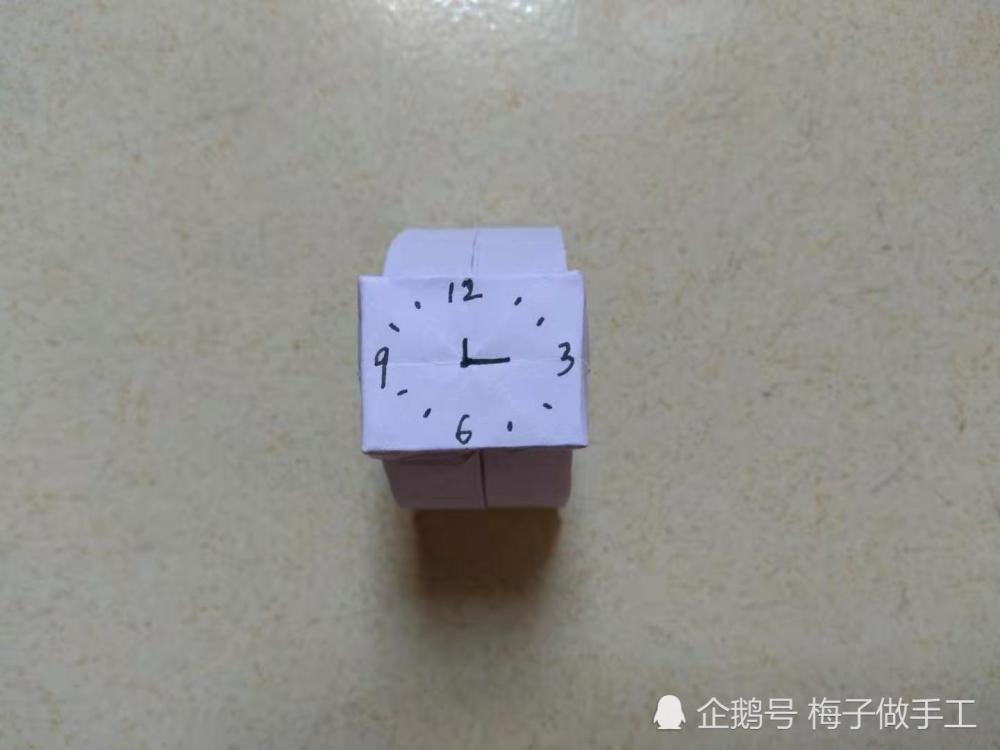 儿童手工折纸:手表怎么用纸折?给宝宝折个小玩具吧!