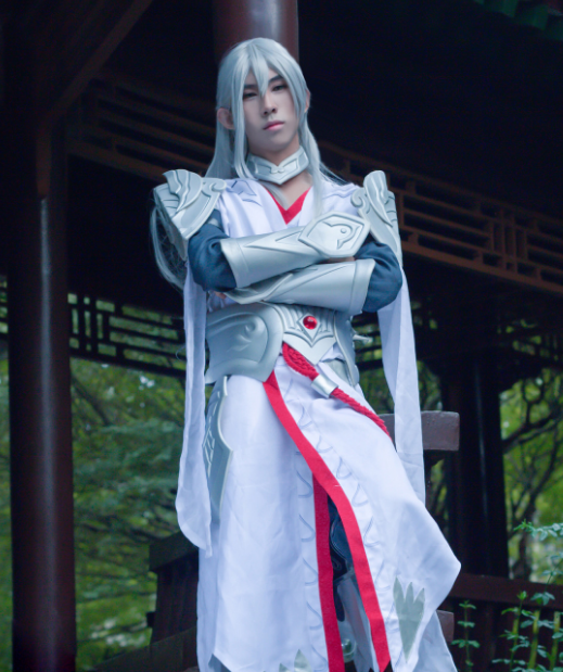 《王者荣耀》游戏李白cosplay,小哥哥cos的凤求凰温柔