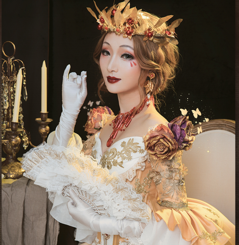 第五人格:红夫人血宴cosplay,小姐姐闭月羞花的颜值,我都看呆了