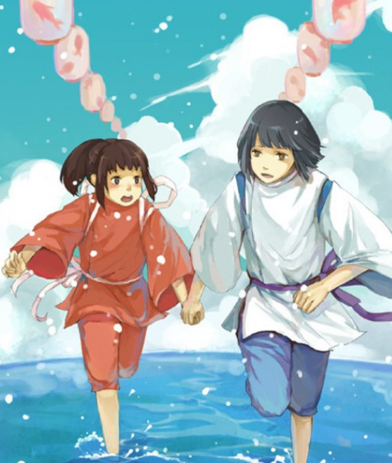 《千与千寻》二次元动漫,高清壁纸鉴赏,为救父母历经磨难的少女