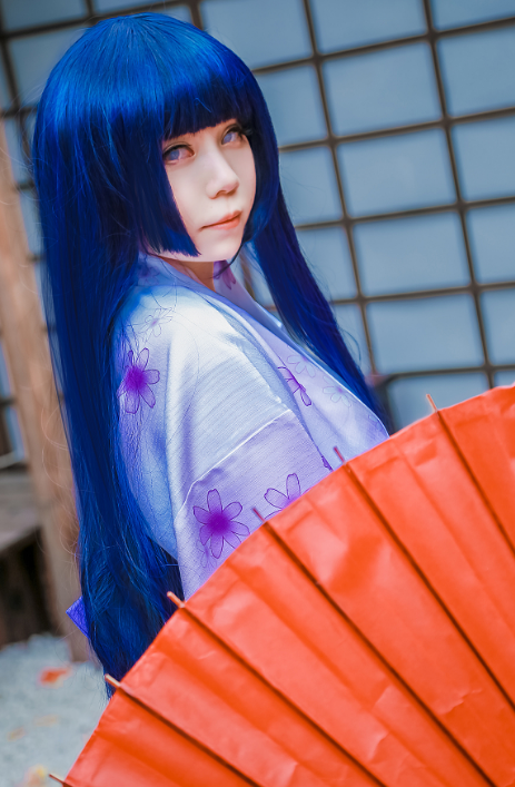 《火影忍者》cosplay日向雏田,简直就像一个贵族少女