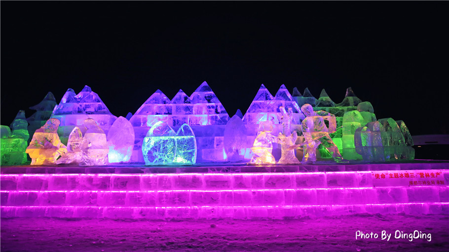 中国冰雪之都内蒙古主题冰雕展,惊艳度堪比哈尔滨冰雪