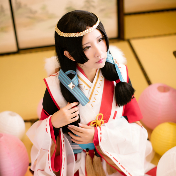 阴阳师,八百比丘尼cosplay,甜美迷人的小姐姐,妥妥的女神范