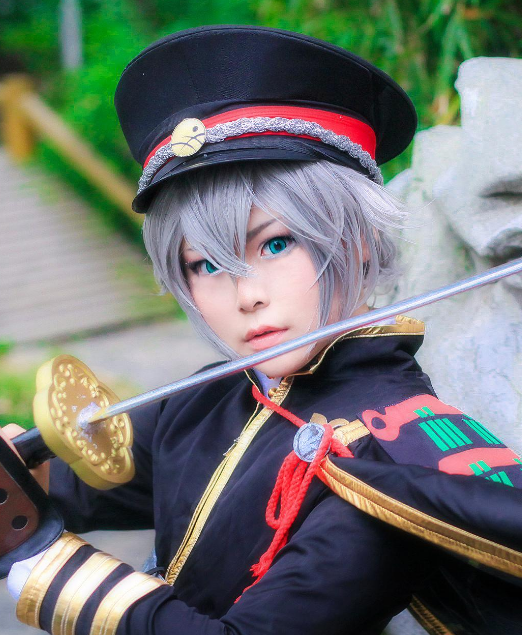 《刀剑乱舞》萤丸cosplay,炫酷十足的小姐姐