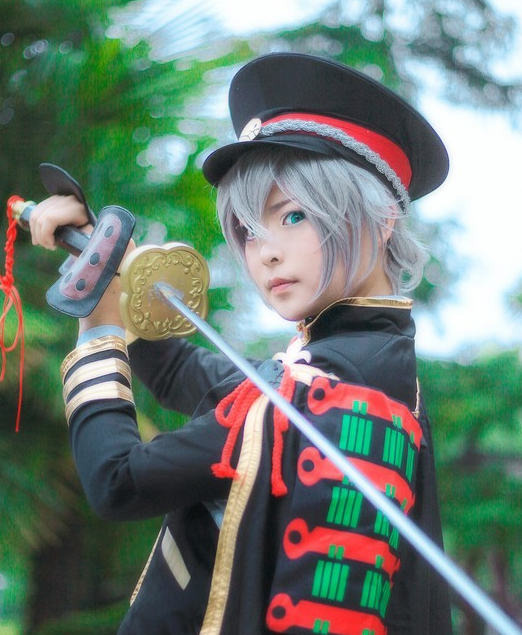 《刀剑乱舞》萤丸cosplay,炫酷十足的小姐姐