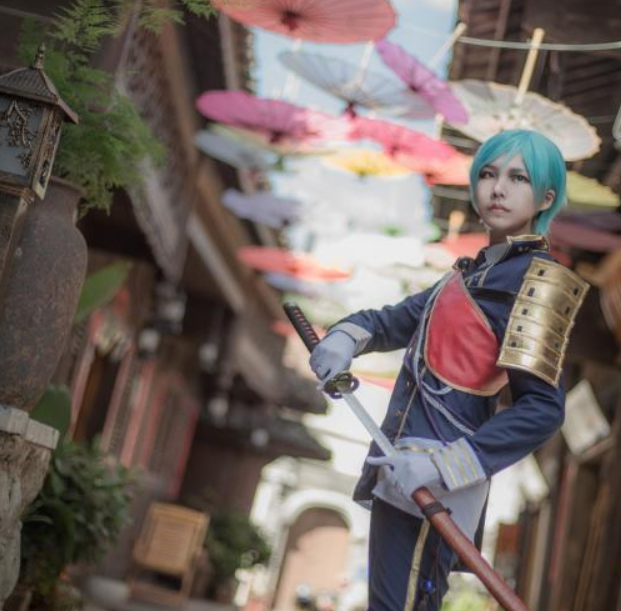 《刀剑乱舞》一期一振cosplay,清纯小哥哥活泼清纯,时尚大气