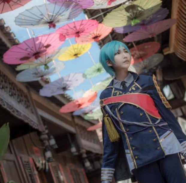 《刀剑乱舞》一期一振cosplay,清纯小哥哥活泼清纯,时尚大气