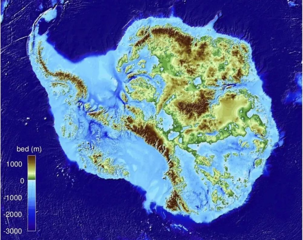 受到全球冰冻圈和环境科学界的高度期待,最新发布的南极洲地形图bed