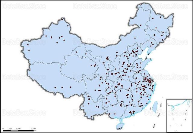 图说全国259家5a级旅游景区分布