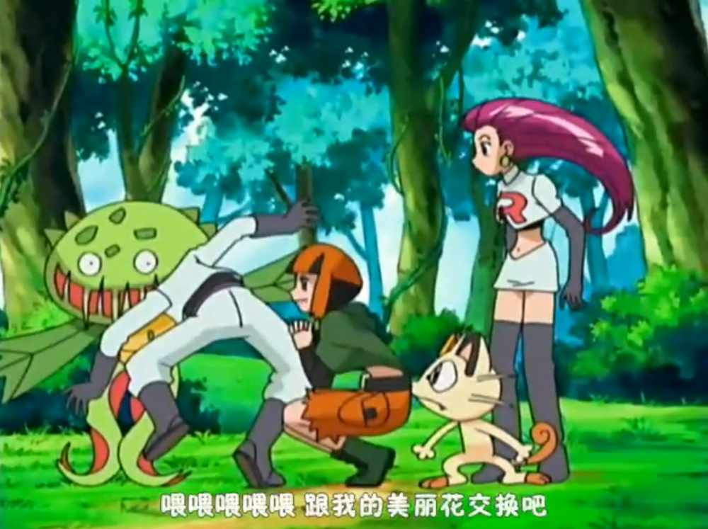 小次郎,宝可梦,大食花,尖牙笼,火箭队,奈亚