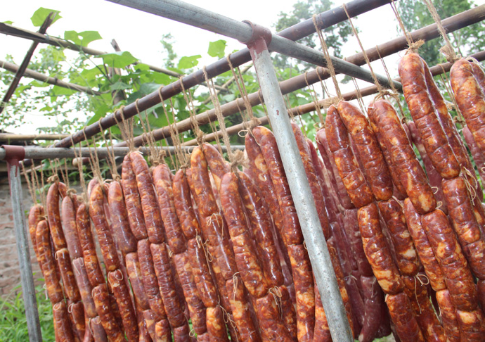 腊味,香肠,腊肠,腊肉,五花肉