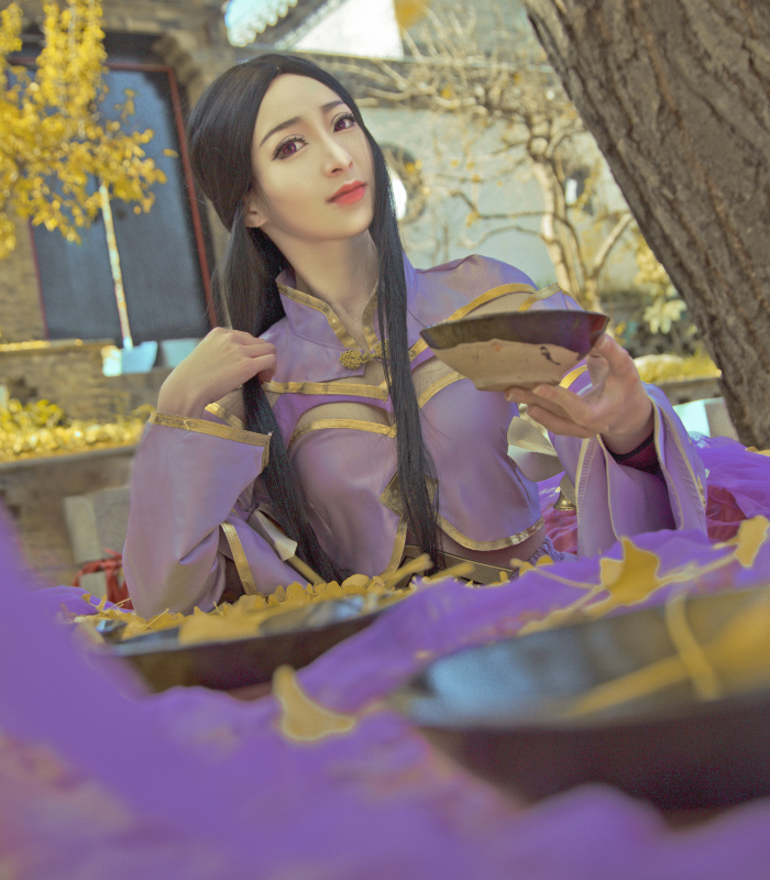 露娜紫霞仙子cosplay,精致优雅的小姐姐,甜美清纯很迷人