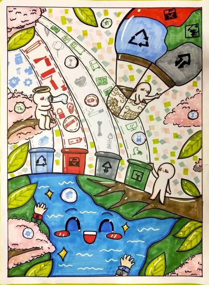 中山市垃圾分类少年儿童创意绘画大赛结果出炉!看看都