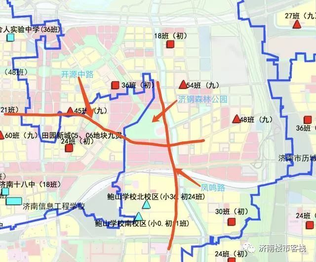 济南市2019-2030年中小学及幼儿园布局规划公示图纸