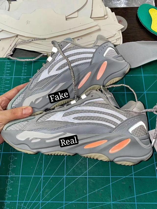 yeezy700,椰子700惯性,老爹鞋,椰子,真假对比