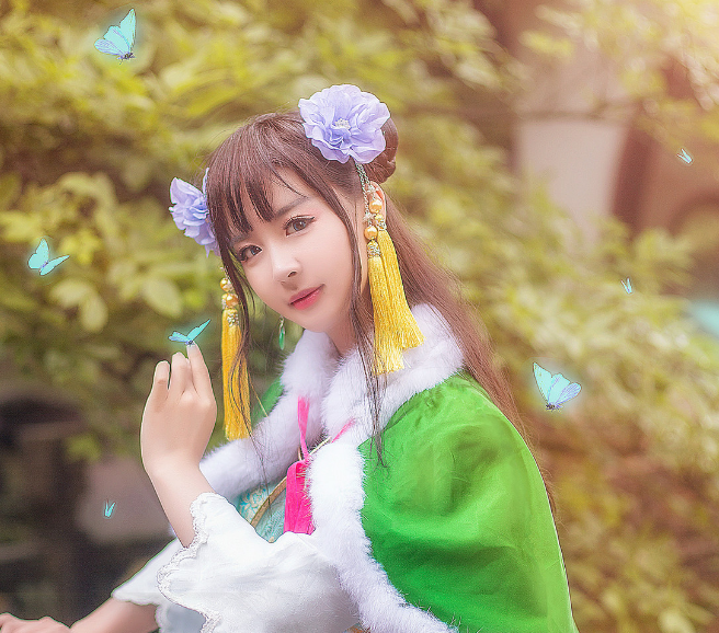 三国杀孙鲁育cosplay,清纯唯美,落落大方的小姐姐