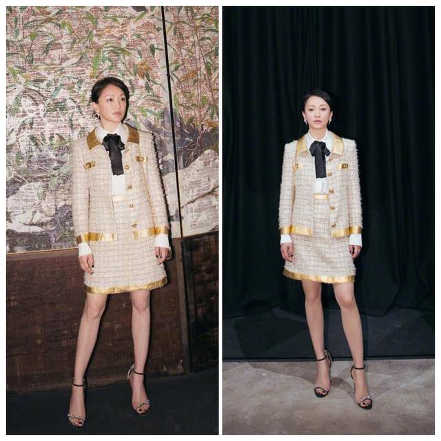 周迅才161cm,却是中国最会穿香奈儿的女明星,44岁如灵动少女