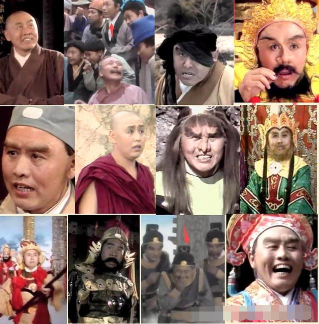 剧中唐僧演4个角色,沙和尚10个,他演了24个还代替过猪