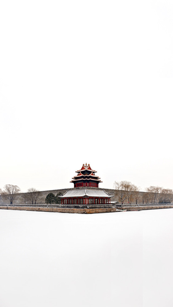 故宫,雪景,建筑,壁纸