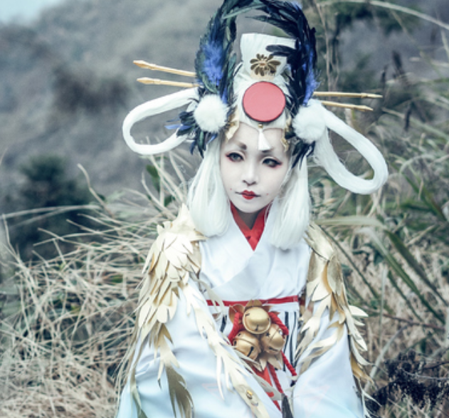 阴阳师:姑获鸟cosplay,个性十足的小姐姐,气质非凡